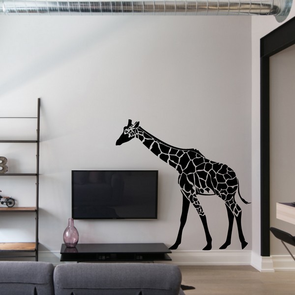 Exemple de stickers muraux: Girafe Afrique